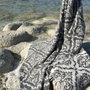 Mijölnir Toalla de Playa Fouta Black, White, Beige